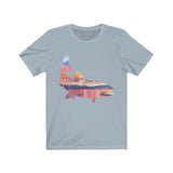 Our "Sunrise Fish" Unisex Jersey Short Sleeve Tee