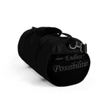 The "Endless Possibilities" (white text) Duffel Bag