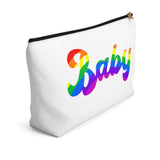 The "Rainbow Baby" Accessory Pouch w T-bottom