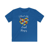 Autism Awareness "Loud Noises" Kids Softstyle Tee