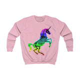 The "Rainbow Skull Candy Unicorn" Kids Sweatshirt