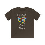 Autism Awareness "Loud Noises" Kids Softstyle Tee