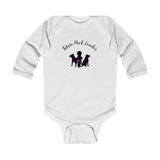 Our "Pack Leader" Black Silhouette Girl Long Sleeve Bodysuit