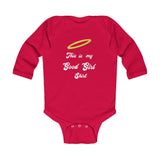 The "Good Girl Shirt" (white text) Infant Long Sleeve Bodysuit