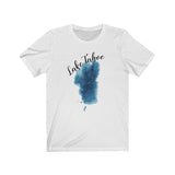 Our "Lake Of Tahoe Depth Map" Unisex Jersey Short Sleeve Tee