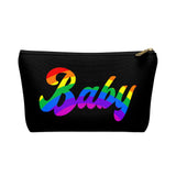 The "Rainbow Baby" Accessory Pouch w T-bottom