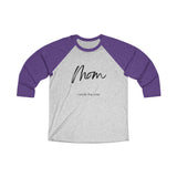 The "Mom" Unisex Tri-Blend 3/4 Raglan Tee