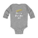 The "Good Girl Shirt" (white text) Infant Long Sleeve Bodysuit