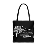 The "I am the Storm" (white text) AOP Tote Bag