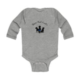 Our "Pack Leader" Black silhouette Infant Long Sleeve Bodysuit