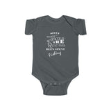 The "My life fishing" (white text) Infant Fine Jersey Bodysuit