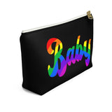 The "Rainbow Baby" Accessory Pouch w T-bottom