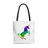 The "Rainbow Skull Candy Unicorn" AOP Tote Bag